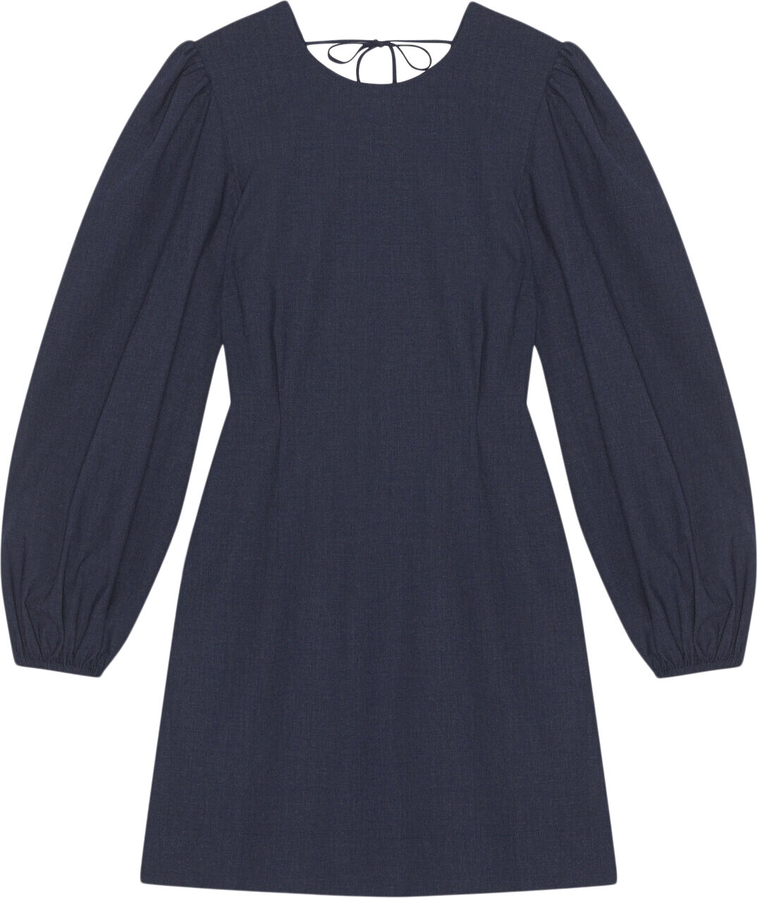 Drapey Melange Open Back Mini Dress