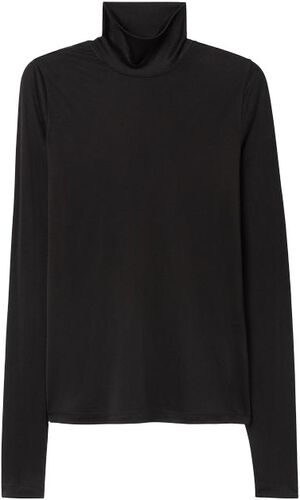 fitted jersey turtleneck