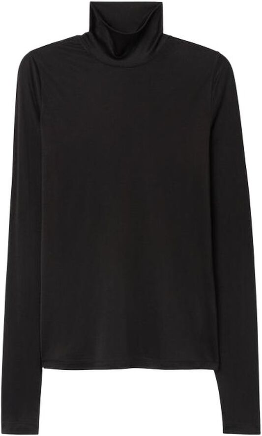 fitted jersey turtleneck