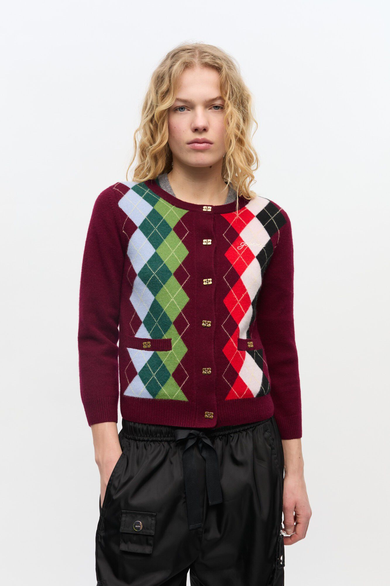 Cashmere Wool Mix Cardigan