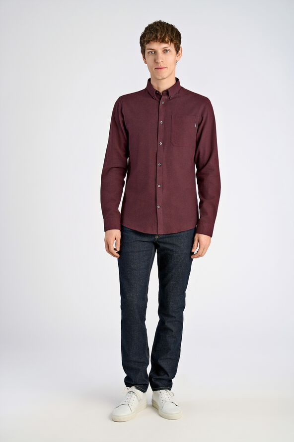 Brushed twill shirt L/S