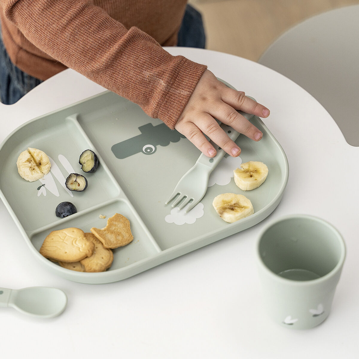 Foodie mini kop Croco Gr&oslash;n