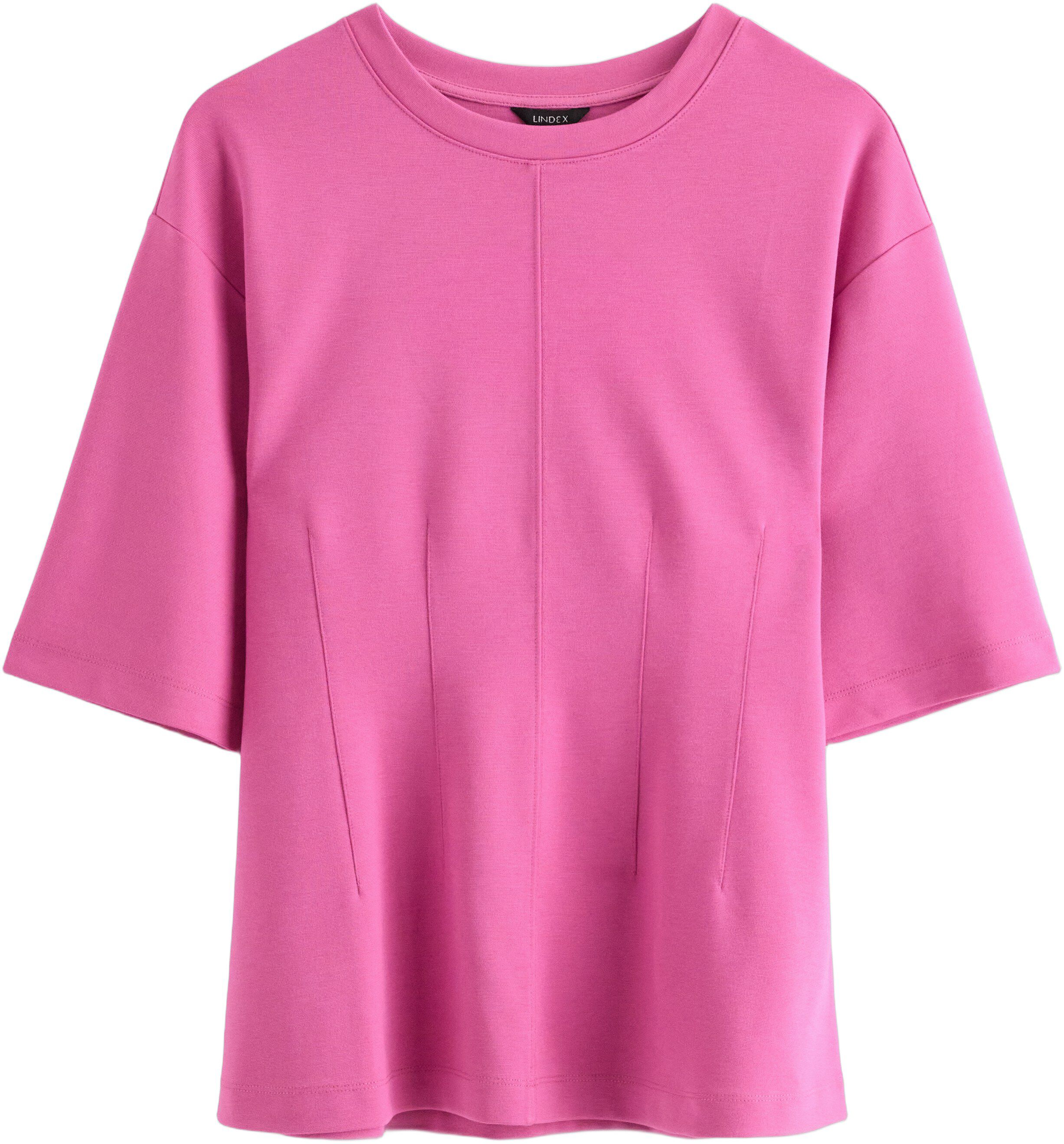 Peplumtopp i mjuk viskos med figurn