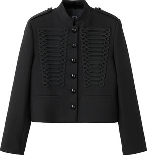 jacket with stand-up collar and tog