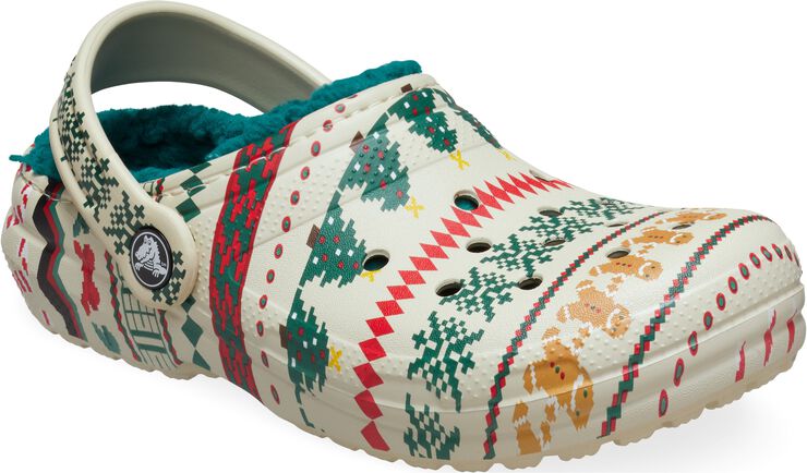 Classic Lined Fair Isle Clog Bone