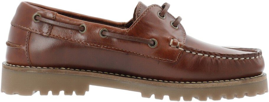 CASLENA Boat Shoe Pull Up Leather