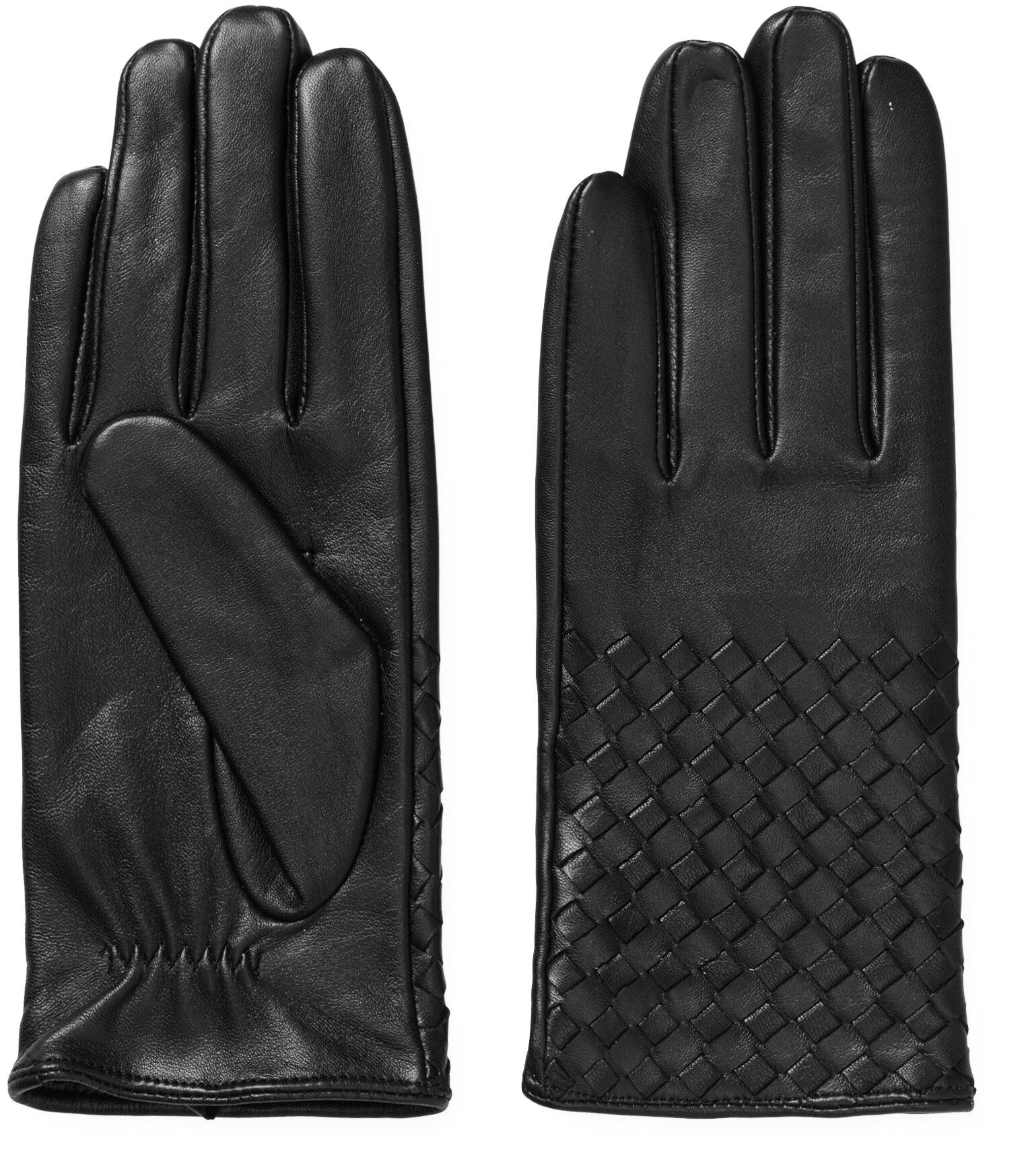 Day Leather Braided Gloves