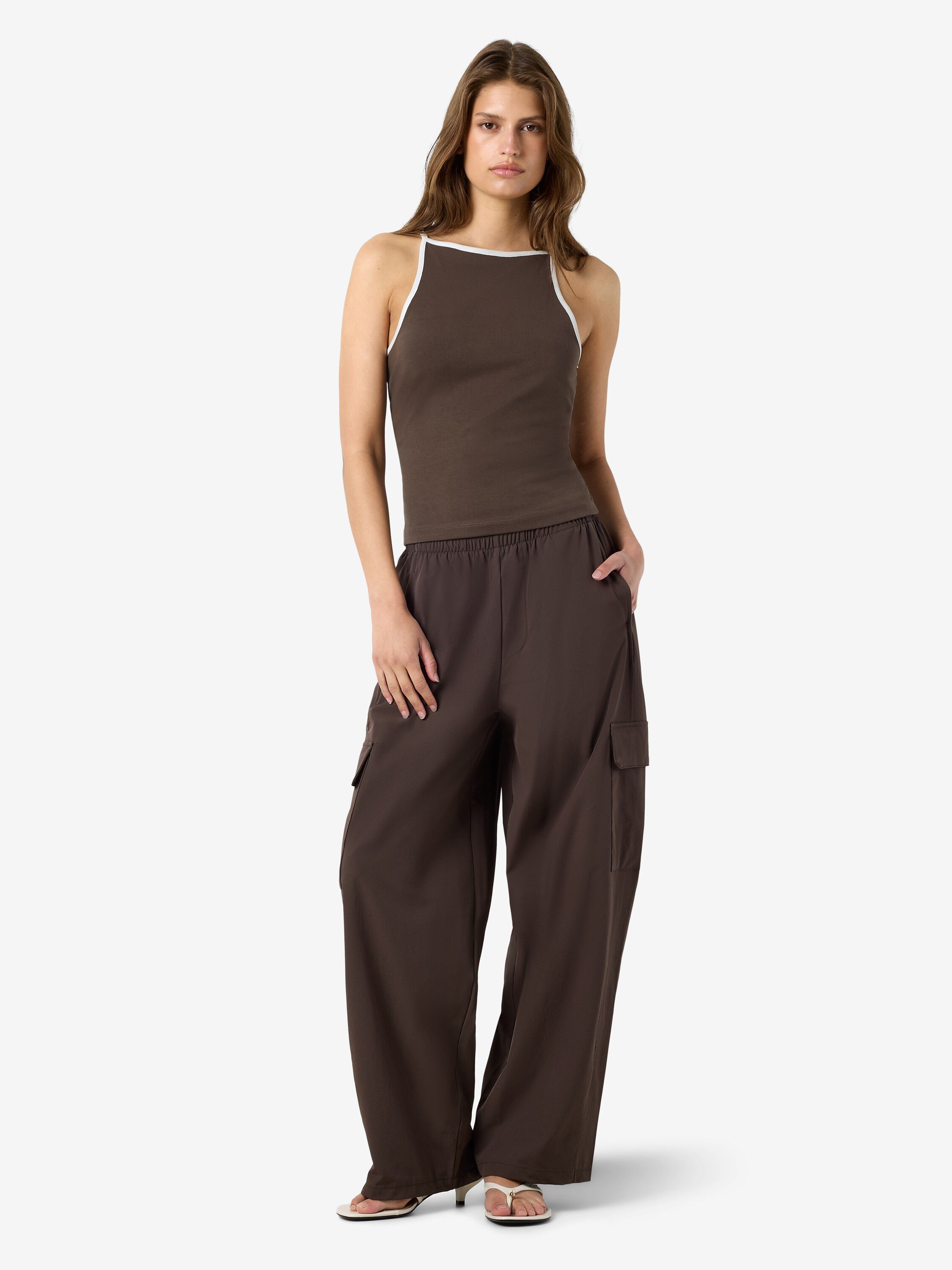 Nmella Singlet Contrast Tank Top Tnt/18