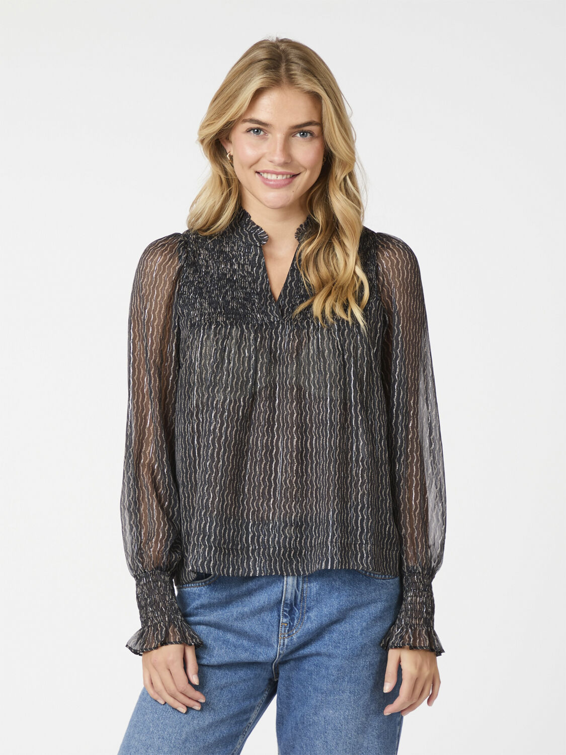 Jilliana Print Blouse