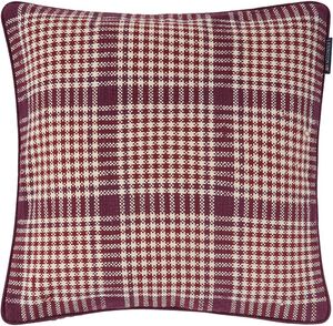 Checked Recycled Cotton Pillow Cover