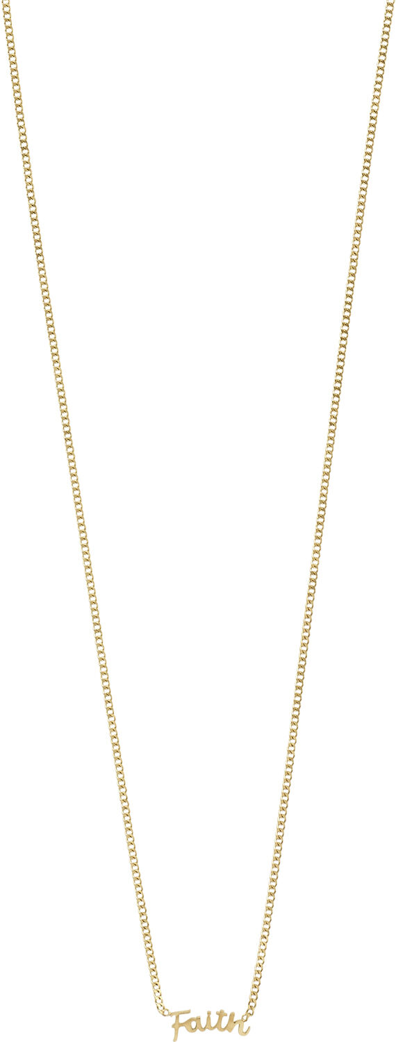 FAITH recycled necklace gold-plated