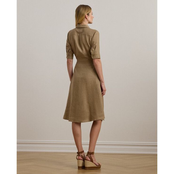 SOFT DRAPEY LINEN-DRESS