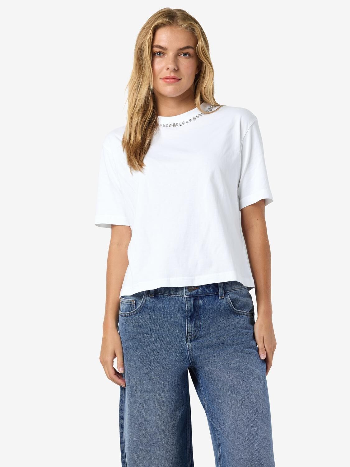 Nmbelle S/S Simili T-Shirt Jrs Fwd