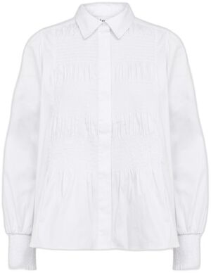 LR-ISLA SOLID 117 Skjorte Hvid