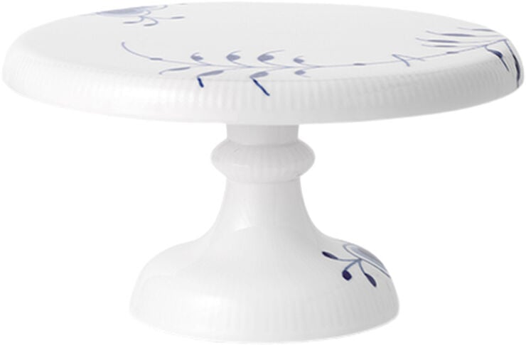 Blå Mega Riflet 23 cm Fad på fod