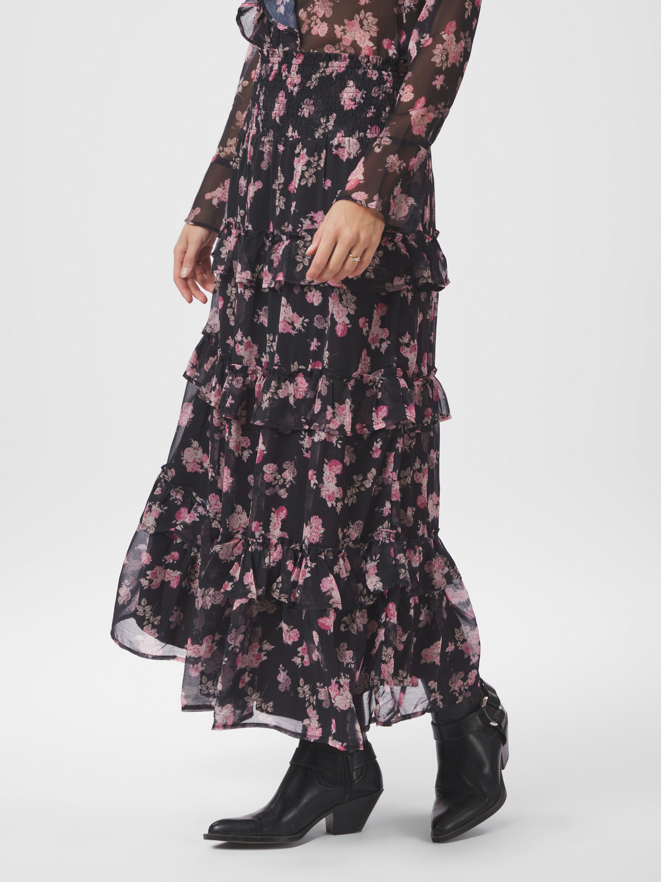 Toddy Marigold Print Skirt