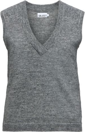 OBJDENISI S/L RE KNIT VEST NOOS