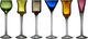 Lyngby Glas Snapsglas 6 st sorterade färger