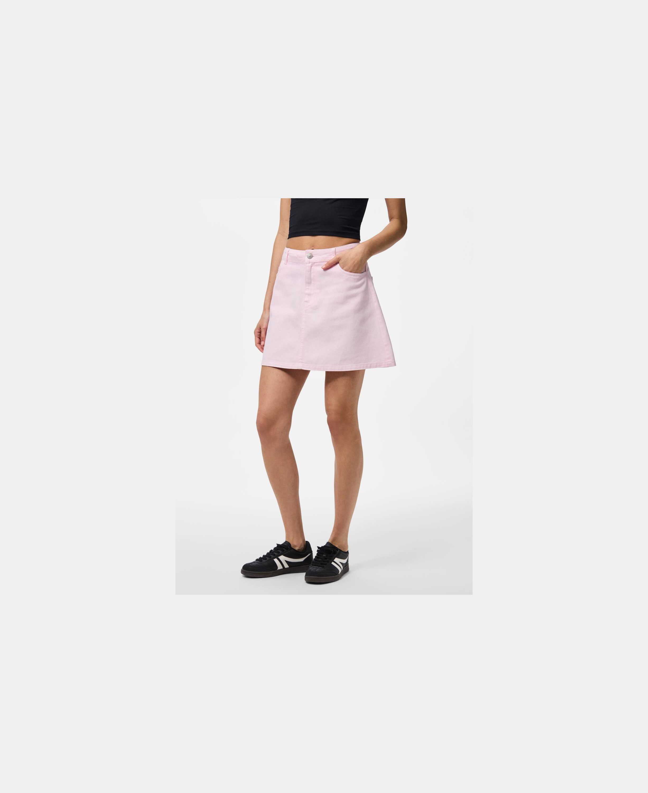PCFLORA MW A-SHAPE DENIM SKIRT D2D