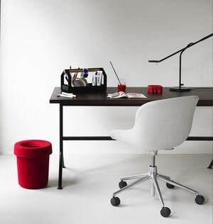 Hide Office Bin Bright Red