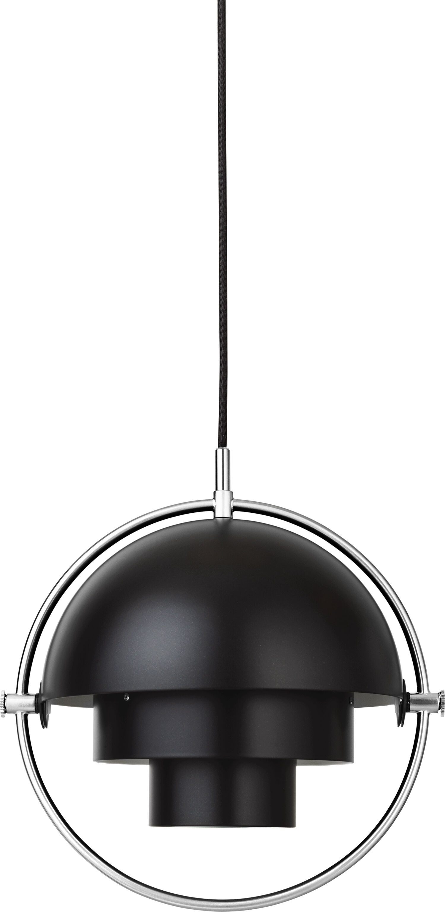 Multi-Lite Pendant - Small (Base: Brass, Shade: Black Semi Matt)