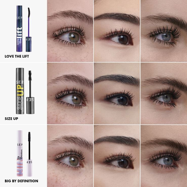 TRIO DE MASCARAS - 3 mascaror, 3 effekter: Volym, definition, en ""lif