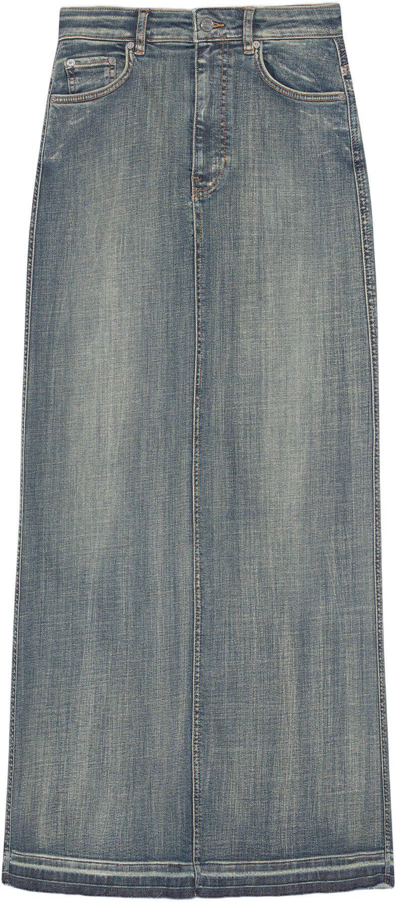 Tint Edge Denim Maxi Skirt