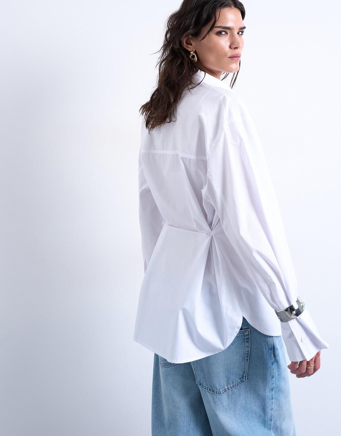 Tsdemi Ls Oversized Shirt Wvn