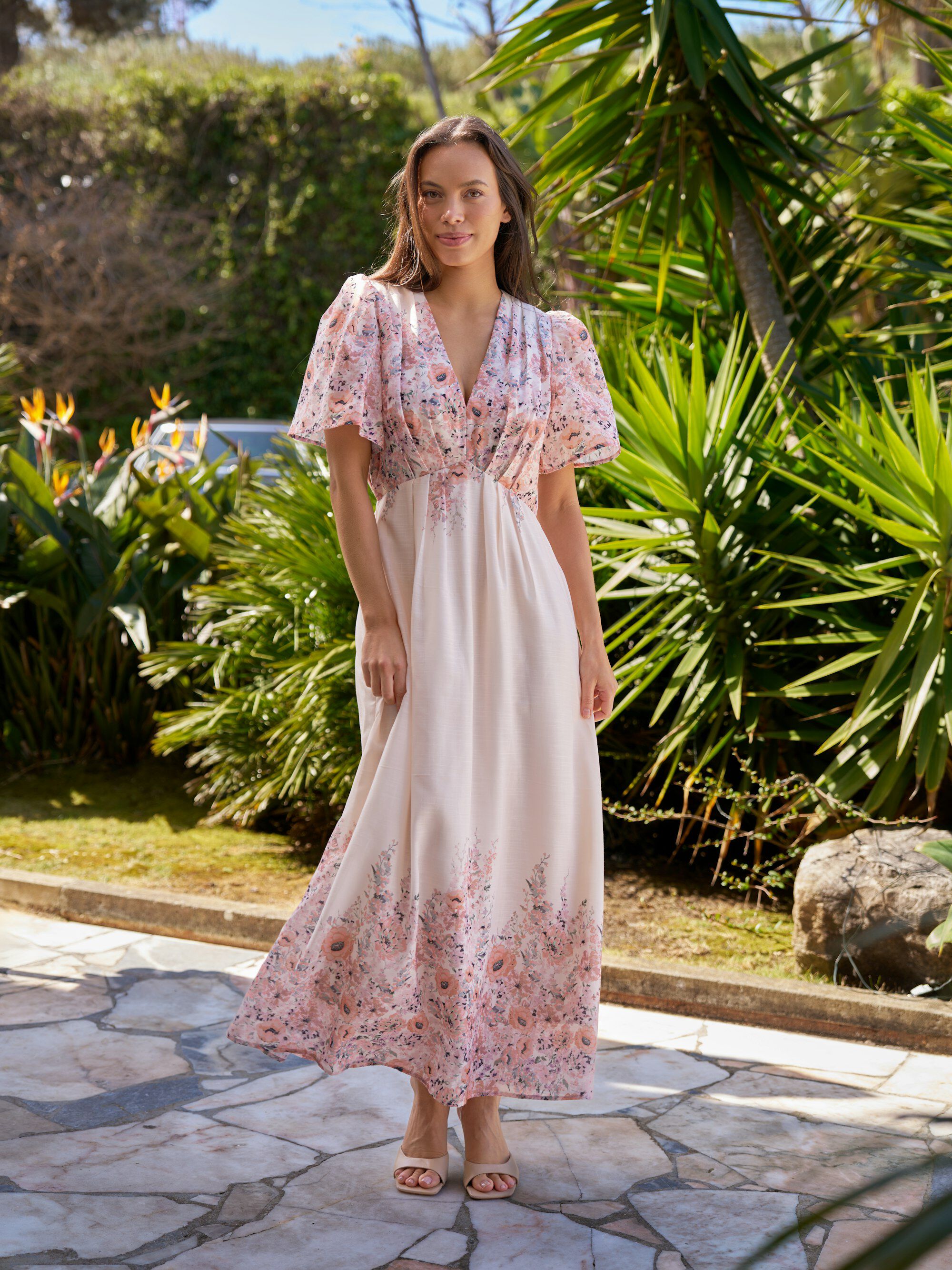 Serna Flower Print Dress