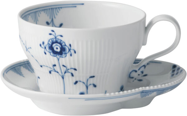 Blue Elements kopp med fat 26 cl