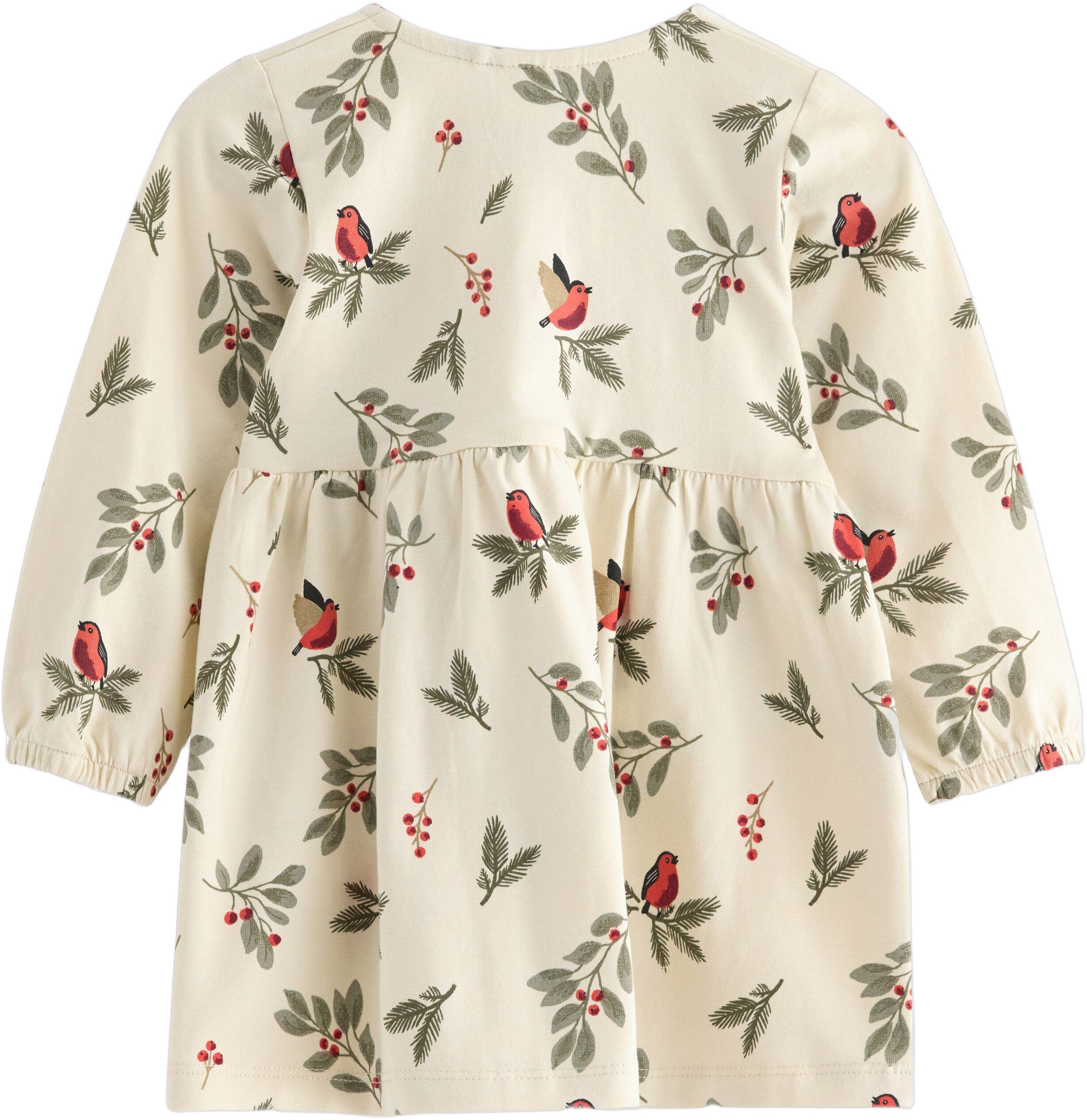 Langermet kjole i myk bomullsjersey