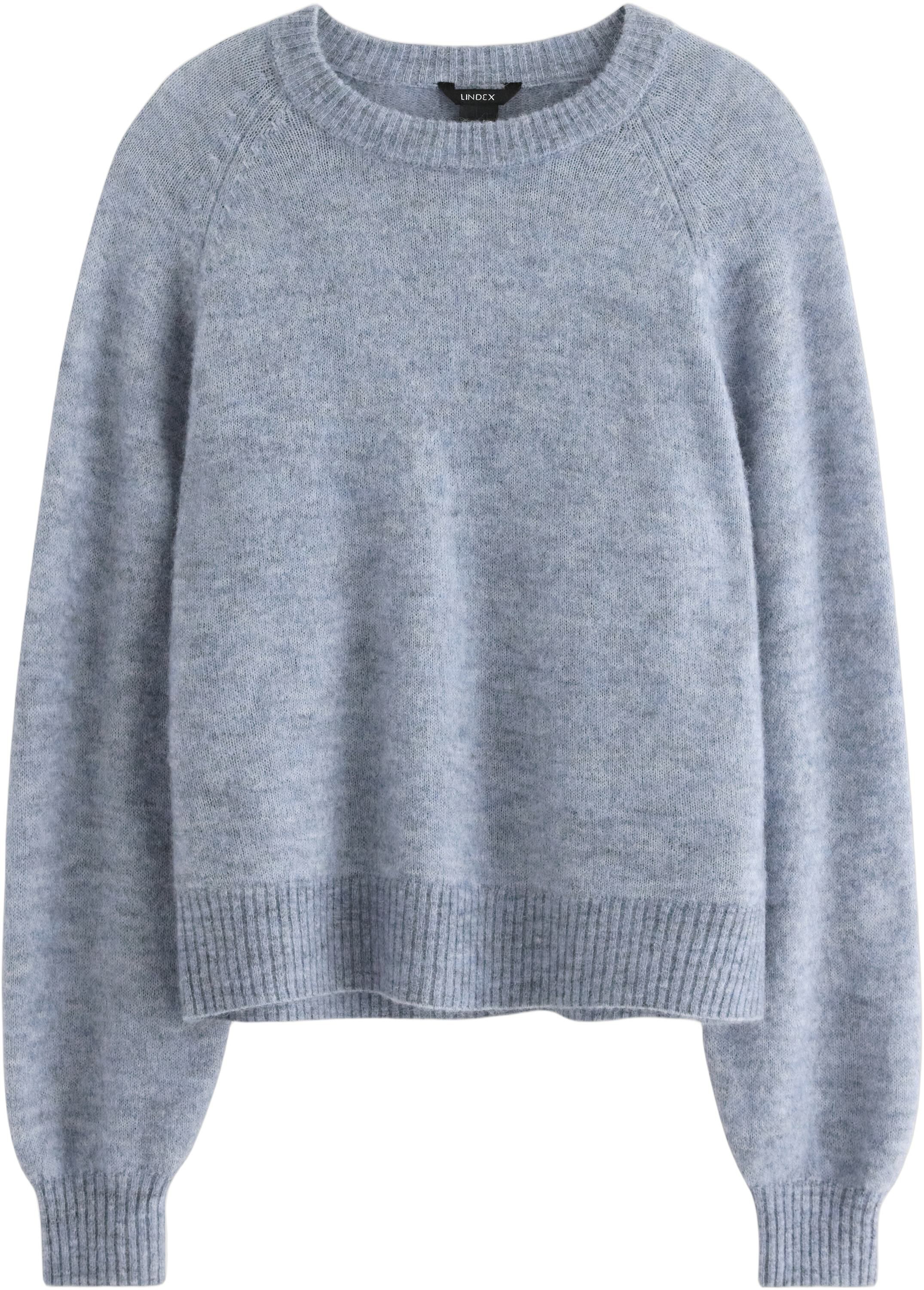 Finstrikket genser i myk ullblandin