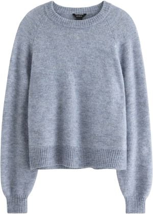 Finstrikket genser i myk ullblandin