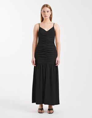 TSCHRISTINA RUCHED MAXI CAMI DRESS