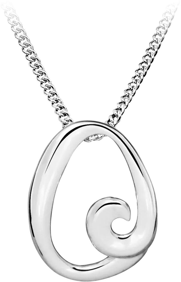 Swirl halsk&aelig;de - S&oslash;lv