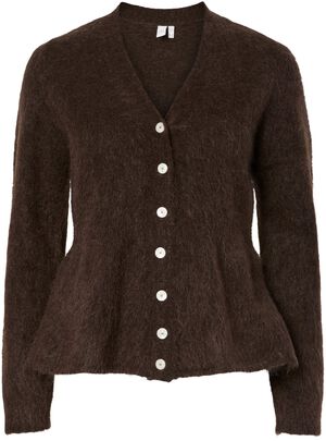 YASLIMO LS MOHAIR BLEND KNIT CARDIG