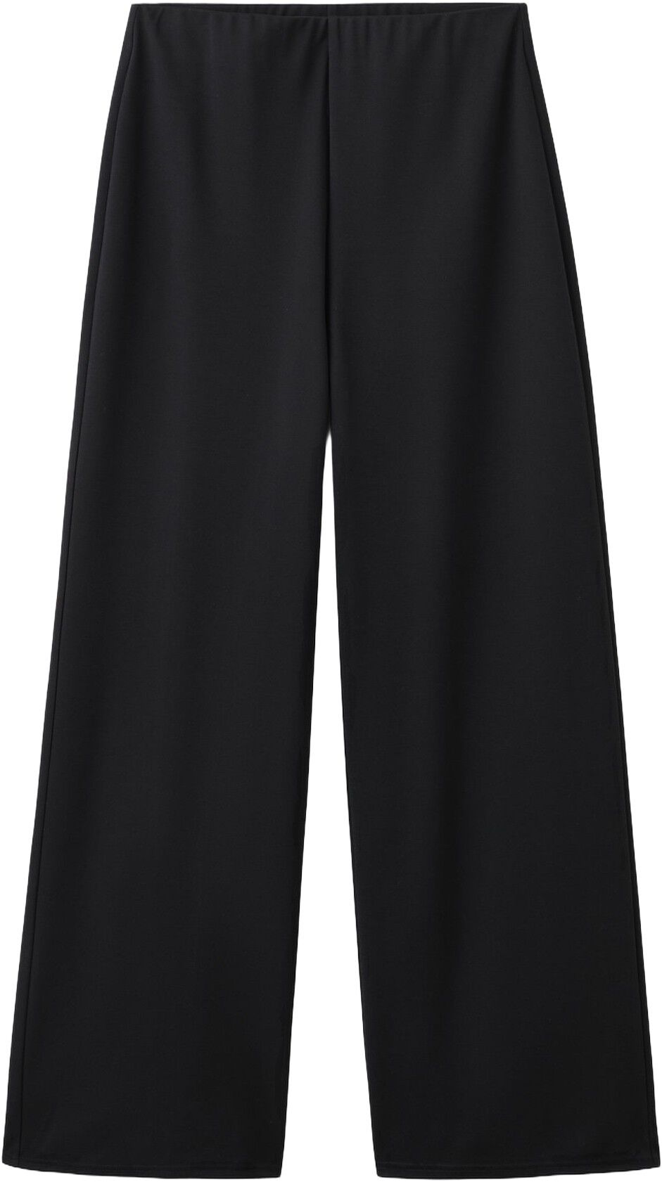 Straight-fit trousers with elastic