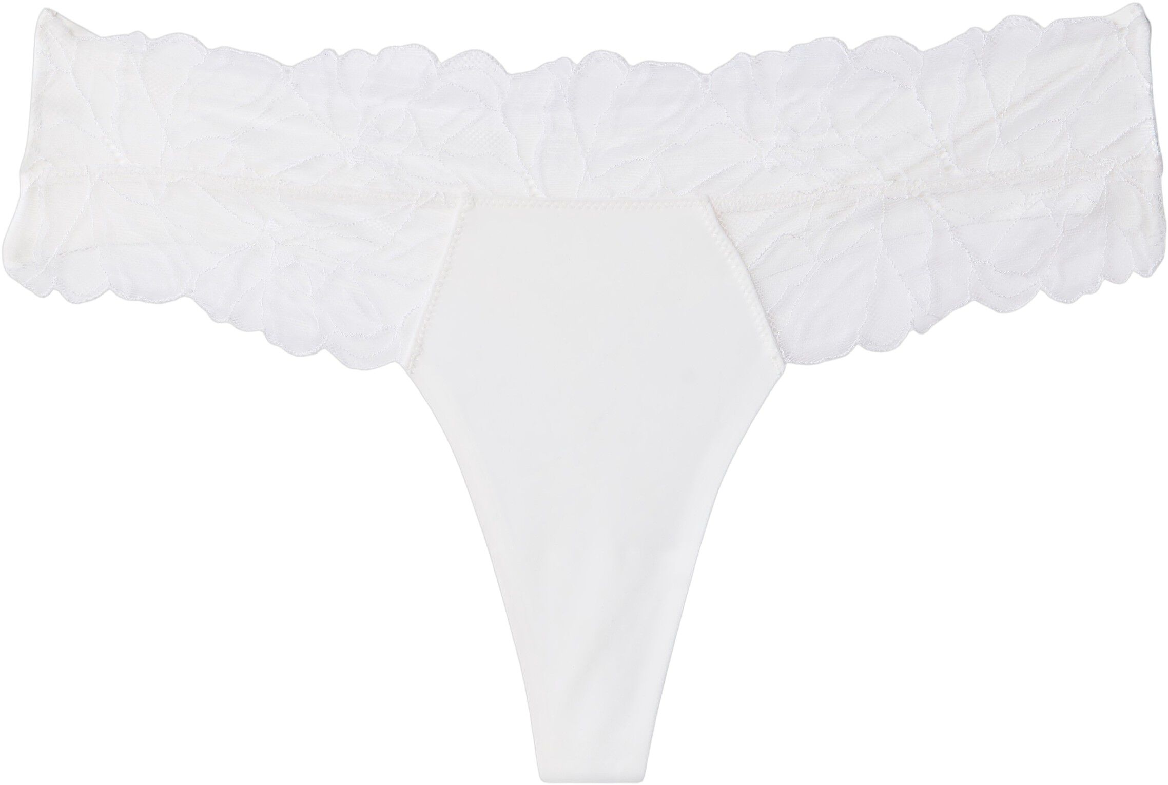 Floral Lace Waistband Thong