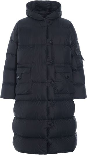 Feather down frakke med lommer