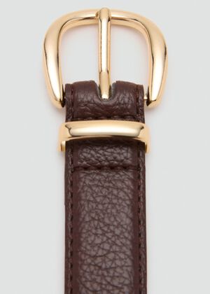 Oval buckle belt
