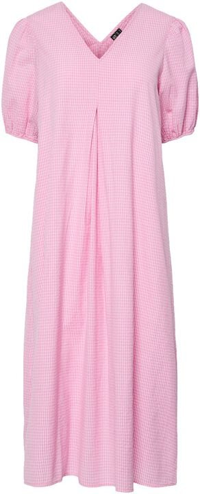 PCALMA 2/4 V-NECK MIDI DRESS WVN D2