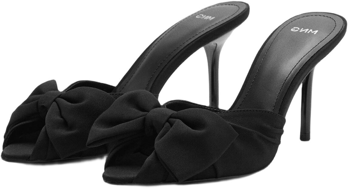 Bow heel sandals
