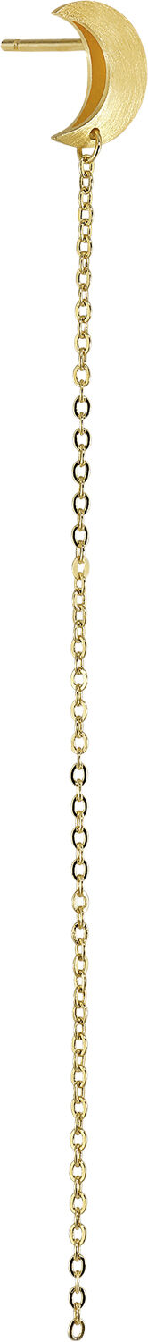 Half Moon Chain Stud