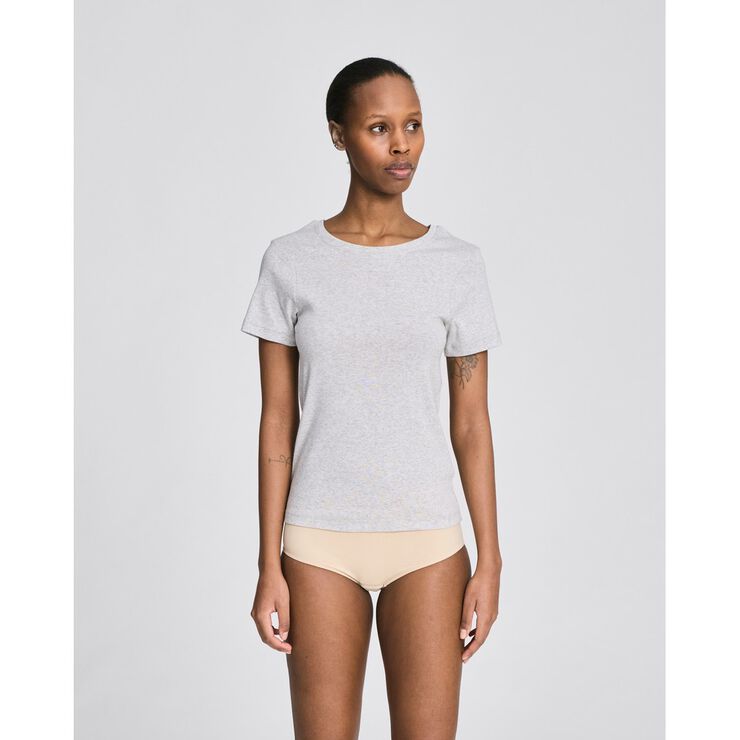 Trille Cotton Top 1x1 Rib Tee GOTS