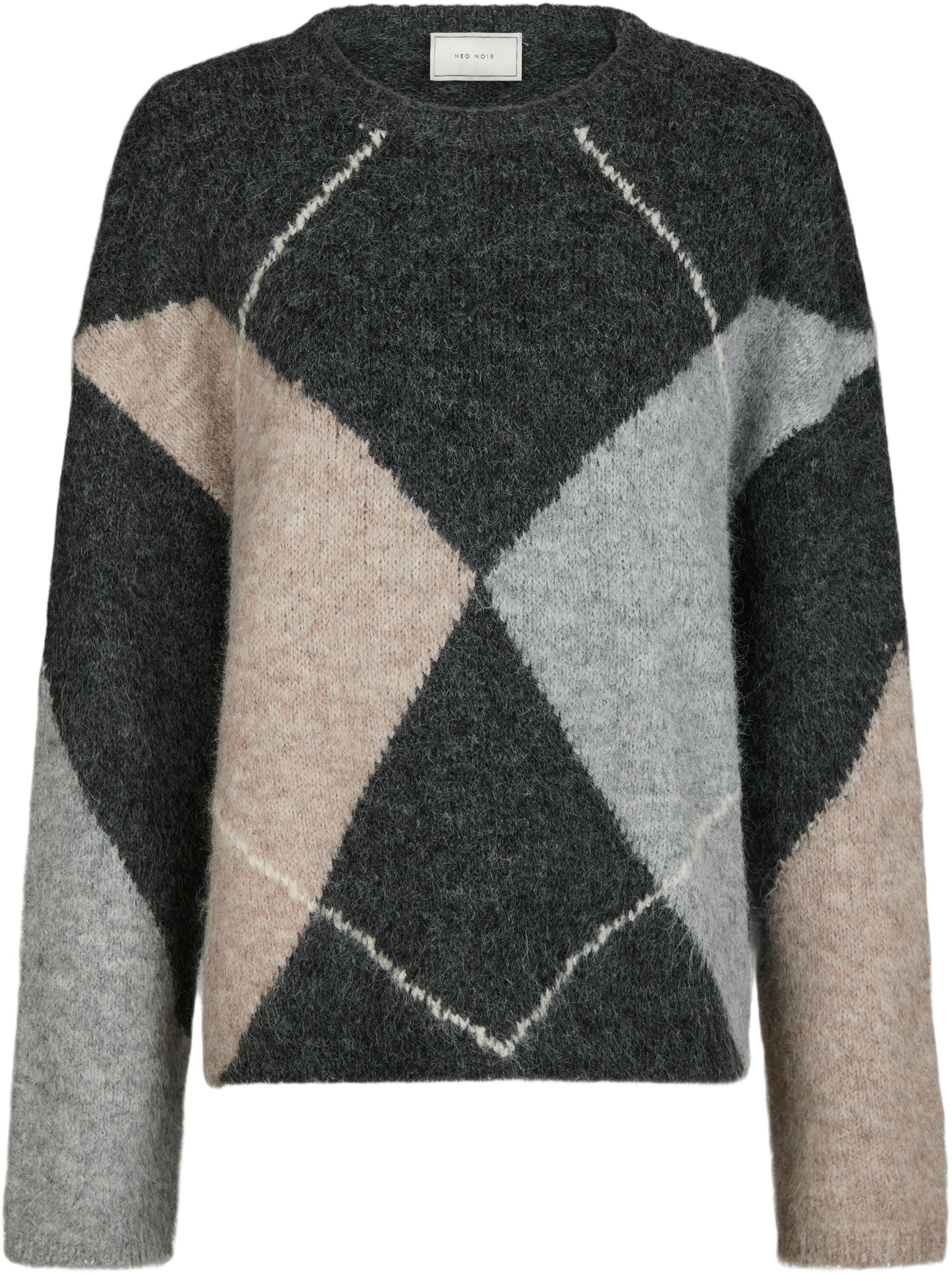 Inga Check Fluff Knit Blouse