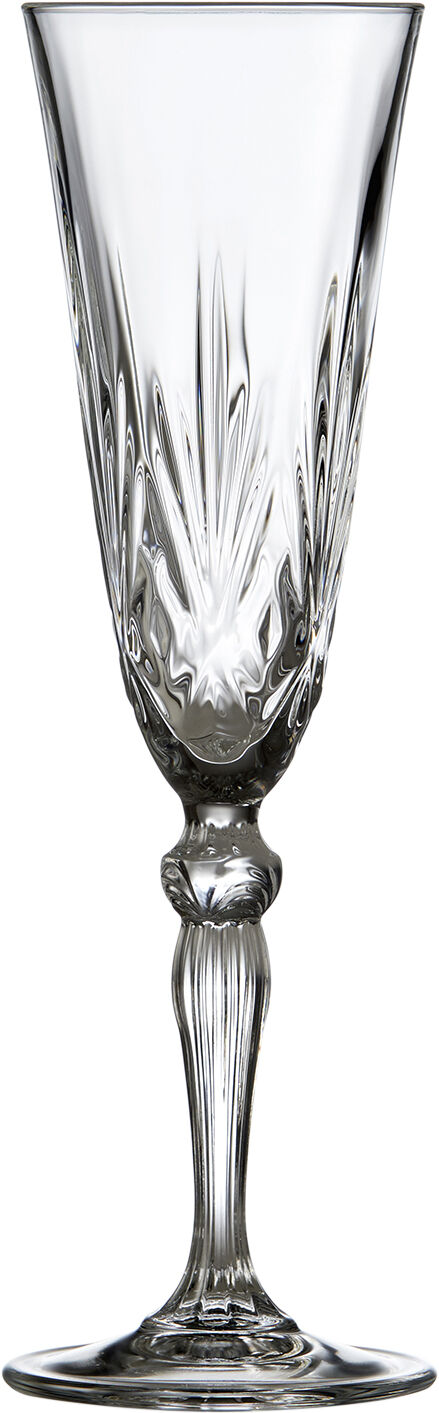 Lyngby Glas Krystal Melodia Champagneglas 16 cl 4 st Klar