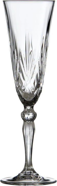 Lyngby Glas Krystal Melodia Champagneglas 16 cl 4 st Klar