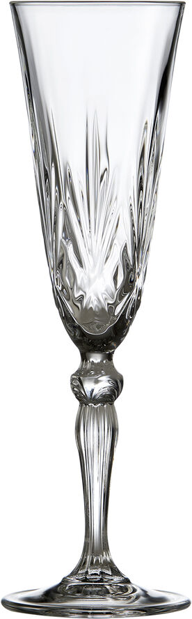 Lyngby Glas Krystal Melodia Champagneglas 16 cl 4 st Klar