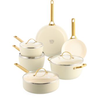 Greepan Padova Cookware set 610pcs Cream White