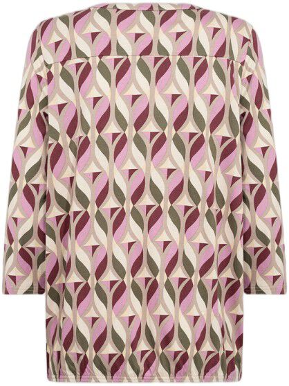 SC-FELICITY AOP 552 Bluse M&oslash;rk r&oslash;d